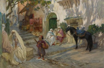 Une rue en Algérie Frederick Arthur Bridgman Frederick Arthur Bridgman Arabe Peinture à l'huile
